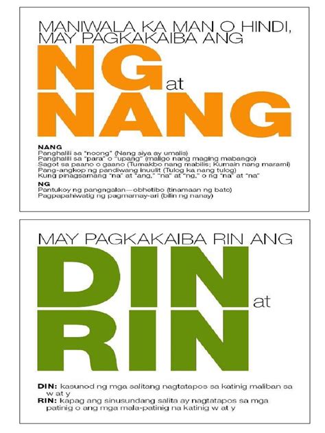 rin and din|Rin at Din: Pagkakaiba at Halimbawa .